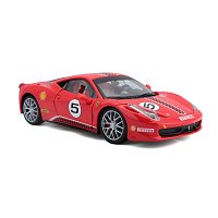 Bburago - RACING, Ferrari 458 Challenge, červená, 1:24
