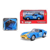Bburago - RACING, Ferrari 250 GTO, modrá, 1:24