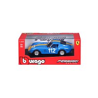 Bburago - RACING, Ferrari 250 GTO, modrá, 1:24
