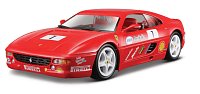 Bburago - RACING, Ferrari F355 Challenge, červená, 1:24