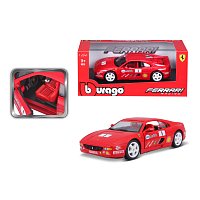 Bburago - RACING, Ferrari F355 Challenge, červená, 1:24