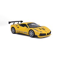 Bburago - RACING, Ferrari 488 Challenge, žlutá, 1:24