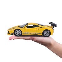 Bburago - RACING, Ferrari 488 Challenge, žlutá, 1:24