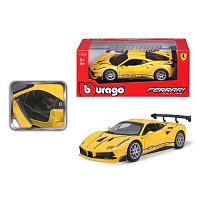Bburago - RACING, Ferrari 488 Challenge, žlutá, 1:24
