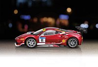 Bburago - RACING, Ferrari 488 Challenge (Formula racing 2017), tmavě červená, 1:24