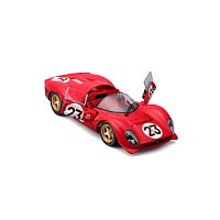 Bburago - RACING, Ferrari 330 P4 Daytona (1967), červená, 1:24