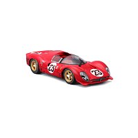 Bburago - RACING, Ferrari 330 P4 Daytona (1967), červená, 1:24