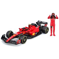 Bburago - FORMULA RACING, F1 Ferrari SF-23 (2023) s figúrkou jazdca, #55 Carlos Sainz, 1:24