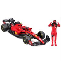 Bburago - FORMULA RACING, F1 Ferrari SF-23 (2023) s figurkou jezdce, #55 Carlos Sainz, 1:24