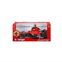 Bburago - FORMULA RACING, F1 Ferrari SF-23 (2023) s figurkou jezdce, #55 Carlos Sainz, 1:24