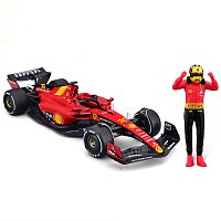 Bburago - FORMULA RACING, F1 Ferrari SF-23 (2023) s figurkou jezdce, #16 Charles Leclerc, 1:24
