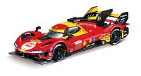 Bburago - RACING, Ferrari 499P - 24H Le Mans Champion 2024 v dekorativním boxu, 1:43
