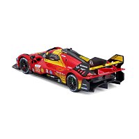 Bburago - RACING, Ferrari 499P - 24H Le Mans Champion 2024 v dekorativním boxu, 1:43