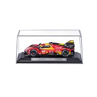 Bburago - RACING, Ferrari 499P - 24H Le Mans Champion 2024 v dekorativním boxu, 1:43