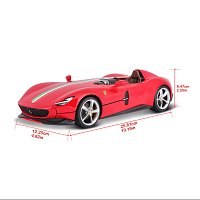 Bburago - SIGNATURE SERIES, Ferrari Monza SP1, červená, 1:18