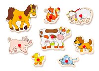 Displ. 12ks - Puzzle na desce ´´Dětské motivy´´