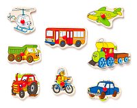 Displ. 12ks - Puzzle na desce ´´Dětské motivy´´