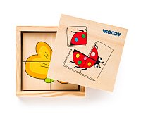 Mini puzzle ´´Beruška´´ v dř. krabičce