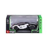 Bburago - RACE, Lamborghini Essenza SCV12, bílá perleť-černá, 1:32