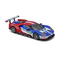 Bburago - RACE, 2017 Ford GT, modro-červená, 1:32