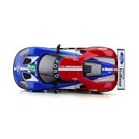 Bburago - RACE, 2017 Ford GT, modro-červená, 1:32