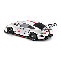 Bburago - RACE, Porsche 911 RSR v dekorativním boxu, bílá, 1:43
