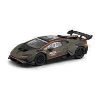 Bburago - RACE, Lamborghini Huracán Super Trofeo EVO2 v dekorativním boxu, matná zelená, 1:43