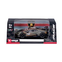 Bburago - RACE, Lamborghini Huracán Super Trofeo EVO2 v dekorativním boxu, matná zelená, 1:43