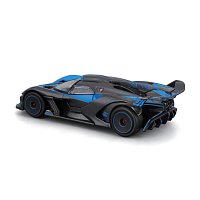 Bburago - RACE, Bugatti Bolide v dekorativním boxu, černá metalíza-modrá, 1:43