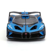 Bburago - RACE, Bugatti Bolide v dekorativním boxu, černá metalíza-modrá, 1:43