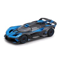 Bburago - RACE, Bugatti Bolide v dekorativním boxu, černá metalíza-modrá, 1:43