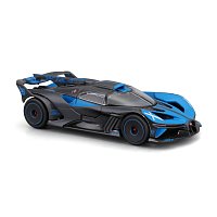 Bburago - RACE, Bugatti Bolide v dekorativním boxu, černá metalíza-modrá, 1:43