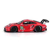 Bburago - RACE, Porsche 911 RSR v dekorativním boxu, červená, 1:43