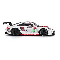Bburago - RACE, Porsche 911 RSR v dekorativním boxu, červená, 1:43