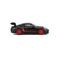 Bburago - RACE, Porsche 911 GT3 RS v dekorativním boxu, černá, 1:43