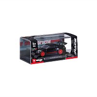 Bburago - RACE, Porsche 911 GT3 RS v dekorativním boxu, černá, 1:43
