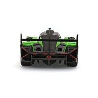 Bburago - RACE, Lamborghini SC63 v dekorativním boxu, zelená-černá, 1:43