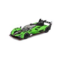 Bburago - RACE, Lamborghini SC63 v dekorativním boxu, zelená-černá, 1:43