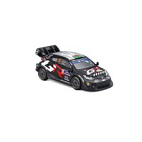 Bburago - RACE, Toyota GR Yaris Rally1 Hybrid v dekorativním boxu, Evans #33, černá, 1:43