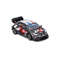 Bburago - RACE, Toyota GR Yaris Rally1 Hybrid v dekorativním boxu, Orgier #17, modrá, 1:43