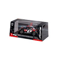 Bburago - RACE, Toyota GR Yaris Rally1 Hybrid v dekorativním boxu, Orgier #17, modrá, 1:43