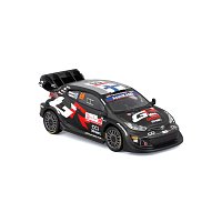 Bburago - RACE, Toyota GR Yaris Rally1 Hybrid v dekorativním boxu, Rovanpera #69, modrá, 1:43