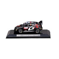 Bburago - RACE, Toyota GR Yaris Rally1 Hybrid v dekorativním boxu, Rovanpera #69, modrá, 1:43