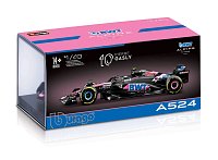 Bburago - RACE Formule F1 v dekorativním boxu, Team Alpine A524 (2024), #10 Pierre Gasly, 1:43