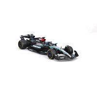 Bburago - RACE Formule F1 v dekorativním boxu, Mercedes-AMG Petronas W15 (2024), #63 G.Russell, 1:43