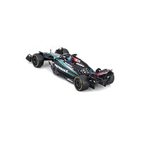 Bburago - RACE Formule F1 v dekorativním boxu, Mercedes-AMG Petronas W15 (2024), #63 G.Russell, 1:43
