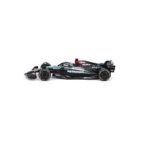 Bburago - RACE Formule F1 v dekorativním boxu, Mercedes-AMG Petronas W15 (2024), #63 G.Russell, 1:43