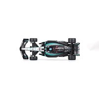 Bburago - RACE Formule F1 v dekorativním boxu, Mercedes-AMG Petronas W15 (2024), #63 G.Russell, 1:43