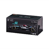 Bburago - RACE Formule F1 v dekorativním boxu, Mercedes-AMG Petronas W15 (2024), #63 G.Russell, 1:43