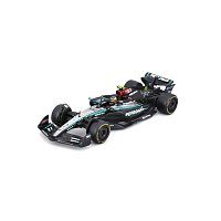 Bburago - RACE Formule F1 v dekorativním boxu, Mercedes-AMG Petronas W15 (2024), #44 Hamilton, 1:43